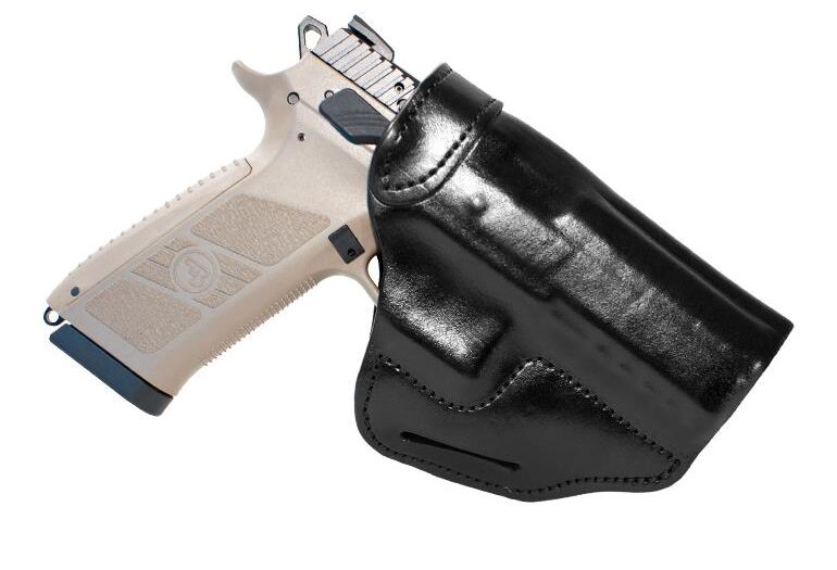 The Walther Q4 Steel Frame and the Q5 Steel Frame models. Semi-Automatic Leather  Holster(OWB)